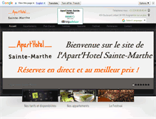 Tablet Screenshot of aparthotel-avignon.com